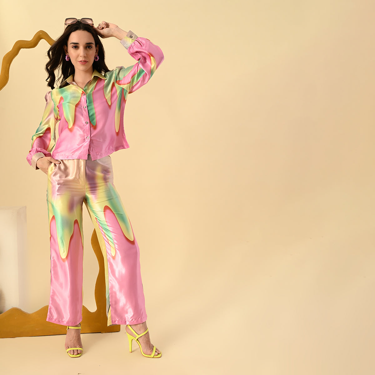 Sleek satin Co-ord