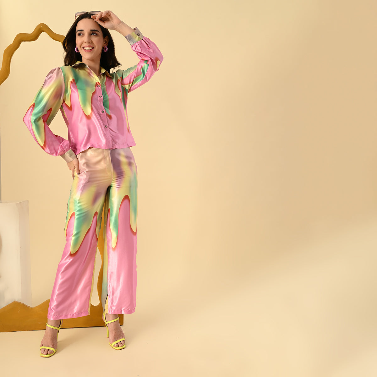 Sleek satin Co-ord