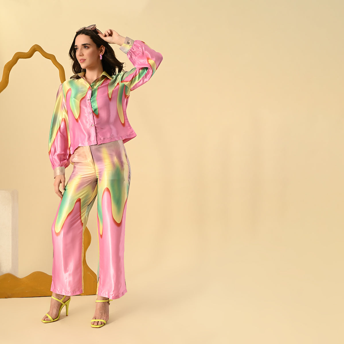Sleek satin Co-ord