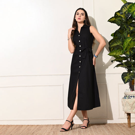 Noir Midi Dress
